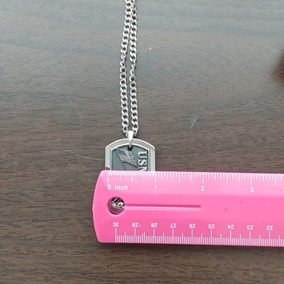 Semper Fi USMC Marines Chain and Dog Tag Unisex - Picture 9 of 16